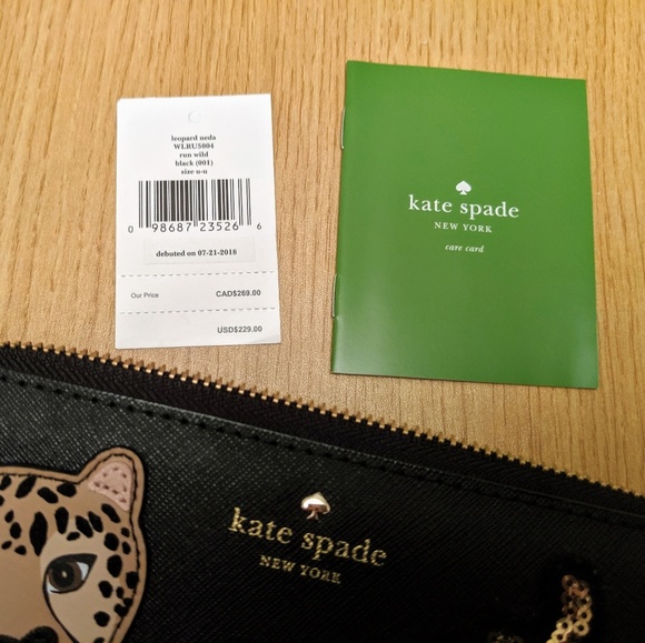 Last Day Sale! Kate Spade Run Wild Leopard Wallet - Picture 2 of 8